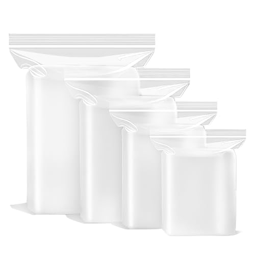 HENGBIRD 400 Stück Druckverschlussbeutel Klein, Plastiktüten Klein in 4 Größen, Wiederverschließbare Beutel mit Reißverschluss, Transparente Kleine Tüten mit Verschluss, Plastikbeutel Verschließbar HENGBIRD 400 Stück Druckverschlussbeutel Klein, Plastiktüten Klein in 4 Größen, Wiederverschließbare Beutel mit Reißverschluss, Transparente Kleine Tüten mit Verschluss, Plastikbeutel Verschließbar von HENGBIRD