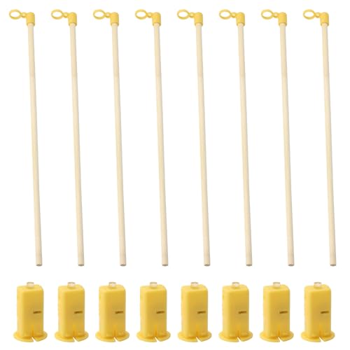 HENGBIRD 8pcs Laternenstab Led und Laternenlicht Diy Laternenstab Kinder Laternenstab Holz Laternenstab Holz mit Led Warmes Gelb Mini Laternen Deko für Halloween-KüRbislichter Laternenstab St Martin HENGBIRD 8pcs Laternenstab Led und Laternenlicht Diy Laternenstab Kinder Laternenstab Holz Laternenstab Holz mit Led Warmes Gelb Mini Laternen Deko für Halloween-KüRbislichter Laternenstab St Martin von HENGBIRD