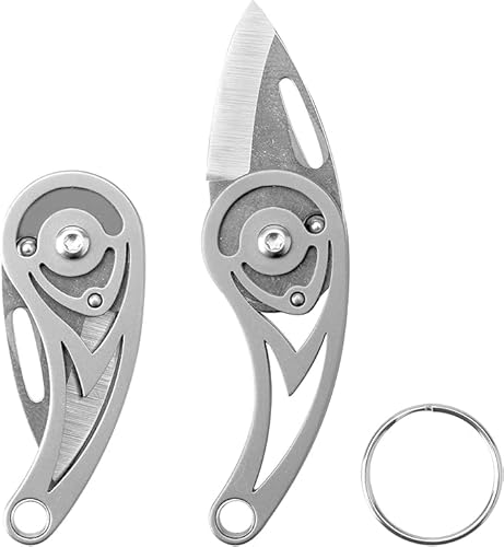 HENGBIRD Mini Messer, Schlüsselanhänger Messer, EDC Messers Klein, Mini Scharf Klappmessers Titan MiniTaschenmessers, Outdoor Weibliche Verteidigungswaffe, Geschenk für Männer Frauen HENGBIRD Mini Messer, Schlüsselanhänger Messer, EDC Messers Klein, Mini Scharf Klappmessers Titan MiniTaschenmessers, Outdoor Weibliche Verteidigungswaffe, Geschenk für Männer Frauen von HENGBIRD