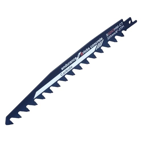 HENGBIRD Säbelsägeblätter Stein, Sägeblätter Säbelsäge Hartmetall für Steinsäge, Sägeblätter für Säbelsäge für Holz, Metall, Stein, Beton, Ziegel, Kompatibel mit Einhell, Bosch, Makita, Dewalt, 225mm HENGBIRD Säbelsägeblätter Stein, Sägeblätter Säbelsäge Hartmetall für Steinsäge, Sägeblätter für Säbelsäge für Holz, Metall, Stein, Beton, Ziegel, Kompatibel mit Einhell, Bosch, Makita, Dewalt, 225mm von HENGBIRD