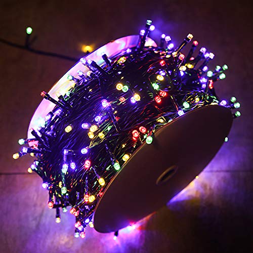 HENGMEI LED Lichterkette, Bunt Außen und Innen Lichterkette mit 8 Leuchtmodi für Halloween Deko, Weihnachtsbeleuchtung, Garten, Hochzeit, Party Deko, 50m 500LEDs HENGMEI LED Lichterkette, Bunt Außen und Innen Lichterkette mit 8 Leuchtmodi für Halloween Deko, Weihnachtsbeleuchtung, Garten, Hochzeit, Party Deko, 50m 500LEDs von HENGMEI