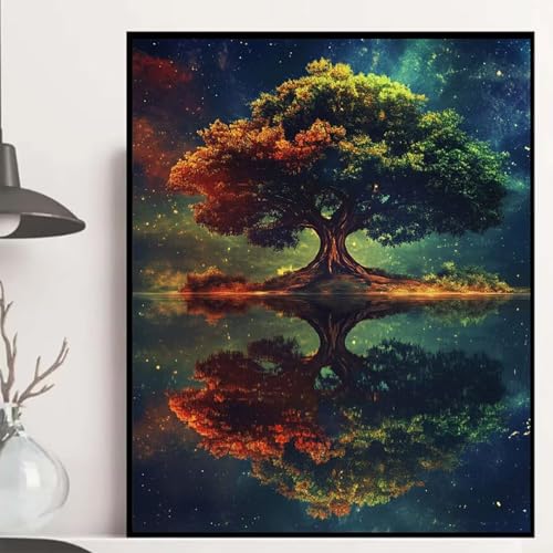 Baum des Lebens Diamond Painting 100x135cm, Sternenhimmel Diamond Painting Erwachsene Anfänger 5D DIY Runder Vollbohrer Diamanten Malerei Mosaik Bastelset Erwachsene für Zimmer Deko -hjw250821VLI Baum des Lebens Diamond Painting 100x135cm, Sternenhimmel Diamond Painting Erwachsene Anfänger 5D DIY Runder Vollbohrer Diamanten Malerei Mosaik Bastelset Erwachsene für Zimmer Deko -hjw250821VLI von HENJGWEG