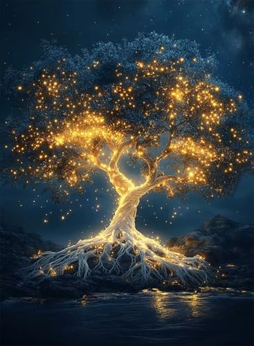 Diamond Painting Baum des Lebens Diamond Painting Erwachsene, Crystal Art Sternenhimmel Muster Design Vollbohrer Diamanten Malerei Stickerei Kreuzstich Basteln für Deko Wohnzimmer 60×80cm -hjw2508RT Diamond Painting Baum des Lebens Diamond Painting Erwachsene, Crystal Art Sternenhimmel Muster Design Vollbohrer Diamanten Malerei Stickerei Kreuzstich Basteln für Deko Wohnzimmer 60×80cm -hjw2508RT von HENJGWEG