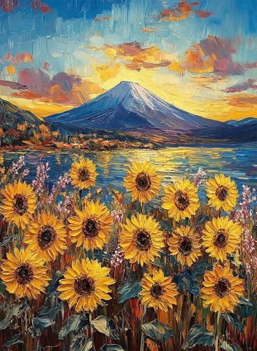 Diamond Painting Berg Diamond Painting Erwachsene, Crystal Art Sonnenblumen Muster Design 5D DIY Runder Vollbohrer Diamanten Malerei Stickerei Kreuzstich Basteln für Deko Wohnzimmer 50x40cm -hjw2508M1 Diamond Painting Berg Diamond Painting Erwachsene, Crystal Art Sonnenblumen Muster Design 5D DIY Runder Vollbohrer Diamanten Malerei Stickerei Kreuzstich Basteln für Deko Wohnzimmer 50x40cm -hjw2508M1 von HENJGWEG