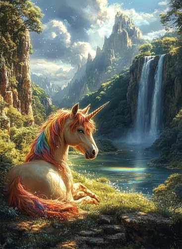 Diamond Painting Einhorn Diamond Painting Erwachsene, Crystal Art Stürze Muster Design 5D DIY Runder Vollbohrer Diamanten Malerei Stickerei Kreuzstich Basteln für Deko Wohnzimmer 30x40 cm -hjw2508F4 Diamond Painting Einhorn Diamond Painting Erwachsene, Crystal Art Stürze Muster Design 5D DIY Runder Vollbohrer Diamanten Malerei Stickerei Kreuzstich Basteln für Deko Wohnzimmer 30x40 cm -hjw2508F4 von HENJGWEG