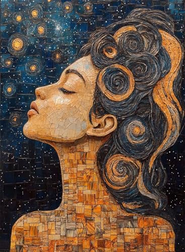 Diamond Painting Frau Diamond Painting Erwachsene, Crystal Art Sternennacht Muster Design 5D DIY Runder Vollbohrer Diamanten Malerei Stickerei Kreuzstich Basteln für Deko Wohnzimmer 50×70cm -hjw25087T Diamond Painting Frau Diamond Painting Erwachsene, Crystal Art Sternennacht Muster Design 5D DIY Runder Vollbohrer Diamanten Malerei Stickerei Kreuzstich Basteln für Deko Wohnzimmer 50×70cm -hjw25087T von HENJGWEG