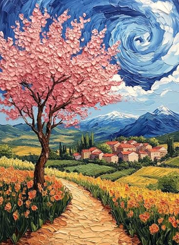 Diamond Painting Kirschblüten Diamond Painting Erwachsene, Crystal Art Landschaft Muster Design 5D DIY Vollbohrer Diamanten Malerei Stickerei Kreuzstich Basteln für Deko Wohnzimmer 60x80cm -hjw25086Z Diamond Painting Kirschblüten Diamond Painting Erwachsene, Crystal Art Landschaft Muster Design 5D DIY Vollbohrer Diamanten Malerei Stickerei Kreuzstich Basteln für Deko Wohnzimmer 60x80cm -hjw25086Z von HENJGWEG