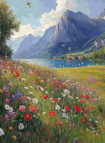Diamond Painting Landschaft Diamond Painting Erwachsene, Crystal Art Blumen Muster Design 5D DIY Vollbohrer Diamanten Malerei Stickerei Kreuzstich Basteln für Deko Wohnzimmer 90x120 cm -hjw250849 Diamond Painting Landschaft Diamond Painting Erwachsene, Crystal Art Blumen Muster Design 5D DIY Vollbohrer Diamanten Malerei Stickerei Kreuzstich Basteln für Deko Wohnzimmer 90x120 cm -hjw250849 von HENJGWEG