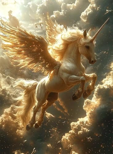 Diamond Painting Pegasus Diamond Painting Erwachsene, Crystal Art Himmel Muster Design 5D DIY Runder Vollbohrer Diamanten Malerei Stickerei Kreuzstich Basteln für Deko Wohnzimmer 70x50cm -hjw250810 Diamond Painting Pegasus Diamond Painting Erwachsene, Crystal Art Himmel Muster Design 5D DIY Runder Vollbohrer Diamanten Malerei Stickerei Kreuzstich Basteln für Deko Wohnzimmer 70x50cm -hjw250810 von HENJGWEG