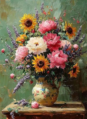 Diamond Painting Vase Diamond Painting Erwachsene, Crystal Art Sonnenblumen Muster Design 5D DIY Vollbohrer Diamanten Malerei Stickerei Kreuzstich Basteln für Deko Wohnzimmer 40x50 cm -hjw250833 Diamond Painting Vase Diamond Painting Erwachsene, Crystal Art Sonnenblumen Muster Design 5D DIY Vollbohrer Diamanten Malerei Stickerei Kreuzstich Basteln für Deko Wohnzimmer 40x50 cm -hjw250833 von HENJGWEG