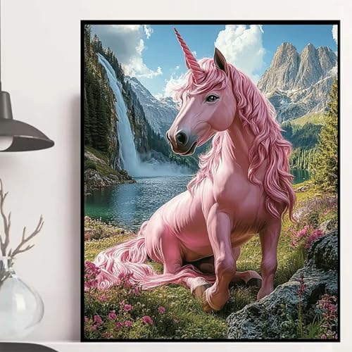 Einhorn Diamond Painting 80x60cm, Tier Diamond Painting Erwachsene Anfänger 5D DIY Runder Vollbohrer Diamanten Malerei Mosaik Bastelset Erwachsene für Zimmer Deko, Geschenke für Frauen -hjw25082Q Einhorn Diamond Painting 80x60cm, Tier Diamond Painting Erwachsene Anfänger 5D DIY Runder Vollbohrer Diamanten Malerei Mosaik Bastelset Erwachsene für Zimmer Deko, Geschenke für Frauen -hjw25082Q von HENJGWEG