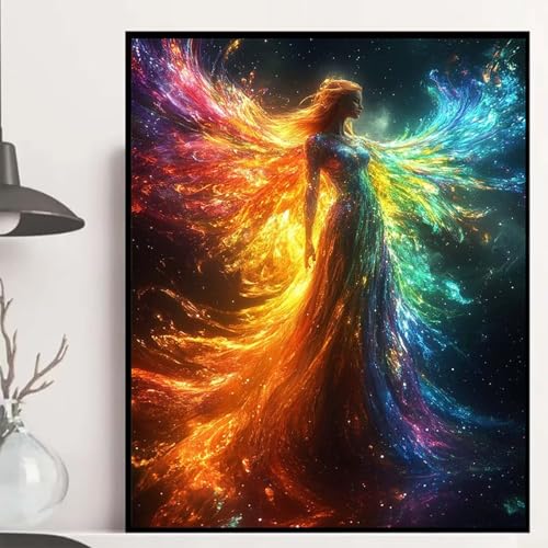 Engel Diamond Painting 40x50cm, Verträumt Diamond Painting Erwachsene Anfänger 5D DIY Runder Vollbohrer Diamanten Malerei Mosaik Bastelset Erwachsene für Zimmer Deko, Geschenke für Frauen -hjw2508Y9 Engel Diamond Painting 40x50cm, Verträumt Diamond Painting Erwachsene Anfänger 5D DIY Runder Vollbohrer Diamanten Malerei Mosaik Bastelset Erwachsene für Zimmer Deko, Geschenke für Frauen -hjw2508Y9 von HENJGWEG