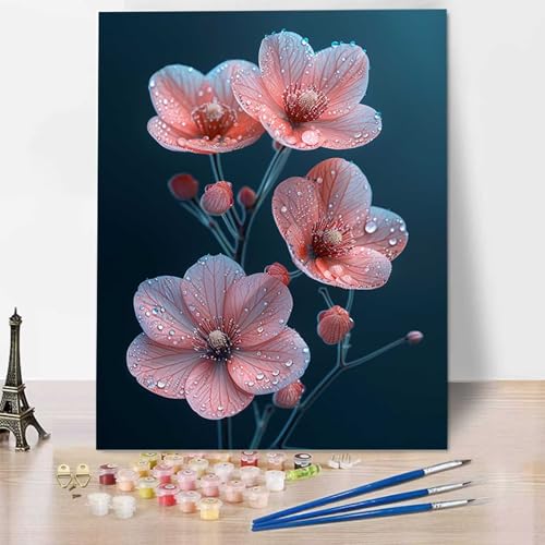 HENJGWEG Magnolie Malen Nach Zahlen Erwachsene, Malen Nach Zahlen Kinder DIY Handgemalt Ölgemälde Kit für Anfänger und Erwachsene Mit Pinseln und Acrylfarbe, Ohne Rahmen 40x50cm Blume J-A HENJGWEG Magnolie Malen Nach Zahlen Erwachsene, Malen Nach Zahlen Kinder DIY Handgemalt Ölgemälde Kit für Anfänger und Erwachsene Mit Pinseln und Acrylfarbe, Ohne Rahmen 40x50cm Blume J-A von HENJGWEG