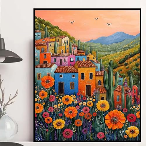 Häuser Diamond Painting 50×70cm, Landschaft Diamond Painting Erwachsene Anfänger 5D DIY Runder Vollbohrer Diamanten Malerei Mosaik Bastelset Erwachsene für Zimmer Deko, Geschenke für Frauen -hjw2508WU Häuser Diamond Painting 50×70cm, Landschaft Diamond Painting Erwachsene Anfänger 5D DIY Runder Vollbohrer Diamanten Malerei Mosaik Bastelset Erwachsene für Zimmer Deko, Geschenke für Frauen -hjw2508WU von HENJGWEG