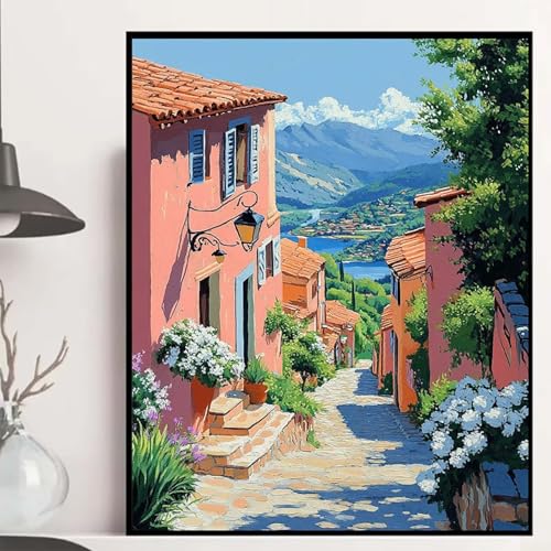 Häuser Diamond Painting 60x80cm, Landschaft Diamond Painting Erwachsene Anfänger 5D DIY Runder Vollbohrer Diamanten Malerei Mosaik Bastelset Erwachsene für Zimmer Deko, Geschenke für Frauen -hjw25082F Häuser Diamond Painting 60x80cm, Landschaft Diamond Painting Erwachsene Anfänger 5D DIY Runder Vollbohrer Diamanten Malerei Mosaik Bastelset Erwachsene für Zimmer Deko, Geschenke für Frauen -hjw25082F von HENJGWEG