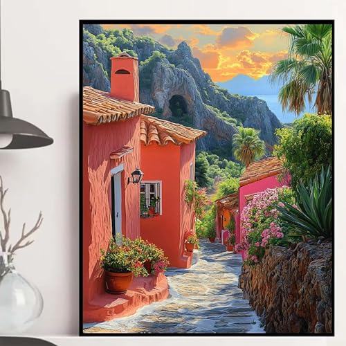 Häuser Diamond Painting 60x80cm, Landschaft Diamond Painting Erwachsene Anfänger 5D DIY Runder Vollbohrer Diamanten Malerei Mosaik Bastelset Erwachsene für Zimmer Deko, Geschenke für Frauen -hjw250879 Häuser Diamond Painting 60x80cm, Landschaft Diamond Painting Erwachsene Anfänger 5D DIY Runder Vollbohrer Diamanten Malerei Mosaik Bastelset Erwachsene für Zimmer Deko, Geschenke für Frauen -hjw250879 von HENJGWEG