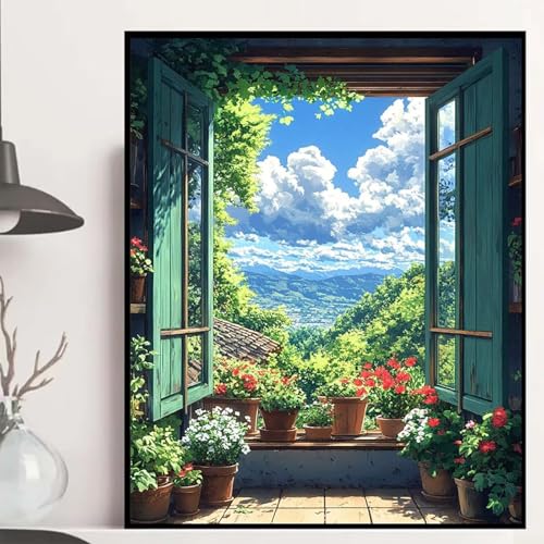 Landschaft Diamond Painting 40x50cm, Pflanzen Diamond Painting Erwachsene Anfänger 5D DIY Runder Vollbohrer Diamanten Malerei Mosaik Bastelset Erwachsene für Zimmer Deko, Geschenke -hjw25084W5G2 Landschaft Diamond Painting 40x50cm, Pflanzen Diamond Painting Erwachsene Anfänger 5D DIY Runder Vollbohrer Diamanten Malerei Mosaik Bastelset Erwachsene für Zimmer Deko, Geschenke -hjw25084W5G2 von HENJGWEG