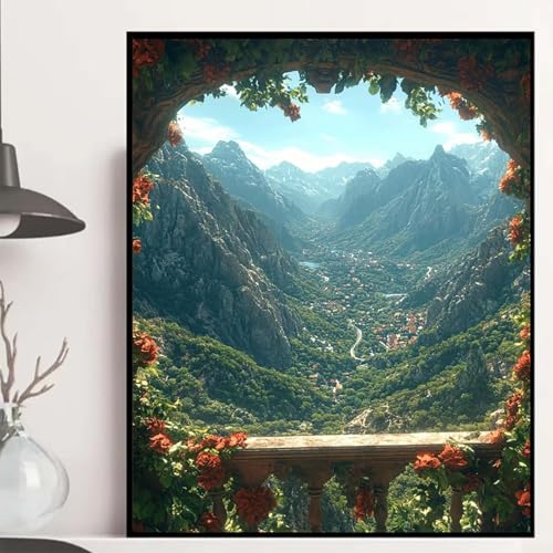 Landschaft Diamond Painting 90x120 cm, Berg Diamond Painting Erwachsene Anfänger 5D DIY Runder Vollbohrer Diamanten Malerei Mosaik Bastelset Erwachsene für Zimmer Deko, Geschenke für Frauen -hjw250866 Landschaft Diamond Painting 90x120 cm, Berg Diamond Painting Erwachsene Anfänger 5D DIY Runder Vollbohrer Diamanten Malerei Mosaik Bastelset Erwachsene für Zimmer Deko, Geschenke für Frauen -hjw250866 von HENJGWEG