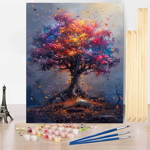 Malen Nach Zahlen Erwachsene Baum Malen Nach Zahlen mit Rahmen, Paint by Numbers Landschaft Painting by Numbers Bastelset Erwachsene mit 3 Pinseln und Acrylfarbe für Deko Wohnzimmer 30 X 40 CM -j0364 Malen Nach Zahlen Erwachsene Baum Malen Nach Zahlen mit Rahmen, Paint by Numbers Landschaft Painting by Numbers Bastelset Erwachsene mit 3 Pinseln und Acrylfarbe für Deko Wohnzimmer 30 X 40 CM -j0364 von HENJGWEG