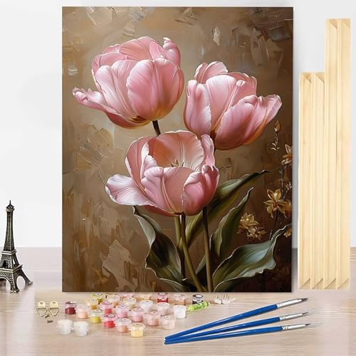 Malen Nach Zahlen Erwachsene Blume Malen Nach Zahlen mit Rahmen, Paint by Numbers Anlage Painting by Numbers Bastelset Erwachsene mit 3 Pinseln und Acrylfarbe für Deko Wohnzimmer 30 X 40 CM -j2503V5 Malen Nach Zahlen Erwachsene Blume Malen Nach Zahlen mit Rahmen, Paint by Numbers Anlage Painting by Numbers Bastelset Erwachsene mit 3 Pinseln und Acrylfarbe für Deko Wohnzimmer 30 X 40 CM -j2503V5 von HENJGWEG