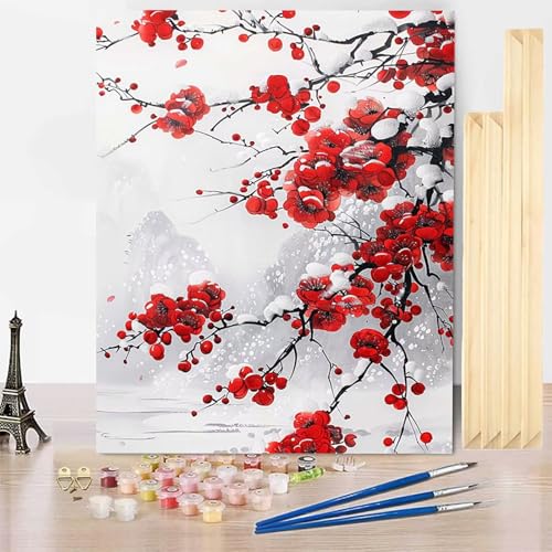 Malen Nach Zahlen Erwachsene Blume Malen Nach Zahlen mit Rahmen, Paint by Numbers Winter Painting by Numbers Bastelset Erwachsene mit 3 Pinseln und Acrylfarbe für Deko Wohnzimmer 60 X 80 CM -j2503B8 Malen Nach Zahlen Erwachsene Blume Malen Nach Zahlen mit Rahmen, Paint by Numbers Winter Painting by Numbers Bastelset Erwachsene mit 3 Pinseln und Acrylfarbe für Deko Wohnzimmer 60 X 80 CM -j2503B8 von HENJGWEG