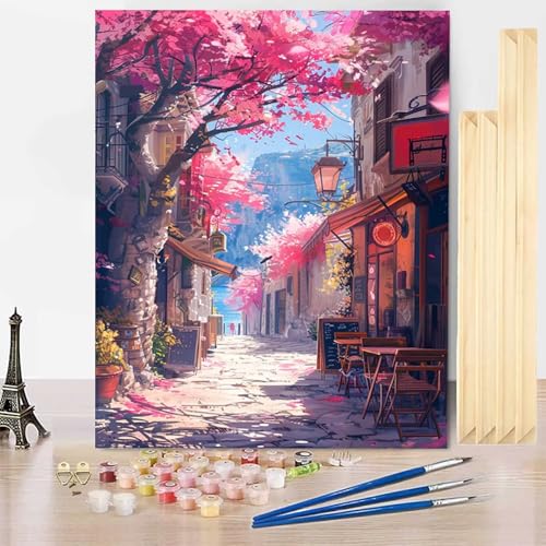 Malen Nach Zahlen Erwachsene Kirschblüten Malen Nach Zahlen mit Rahmen, Paint by Numbers Landschaft Painting by Numbers Bastelset Erwachsene mit 3 Pinseln und Acrylfarbe für Deko 100 X 135 CM -j360 Malen Nach Zahlen Erwachsene Kirschblüten Malen Nach Zahlen mit Rahmen, Paint by Numbers Landschaft Painting by Numbers Bastelset Erwachsene mit 3 Pinseln und Acrylfarbe für Deko 100 X 135 CM -j360 von HENJGWEG