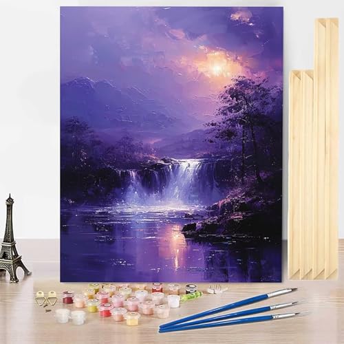 Malen Nach Zahlen Erwachsene Landschaft Malen Nach Zahlen mit Rahmen, Paint by Numbers Fallen Painting by Numbers Bastelset Erwachsene mit 3 Pinseln und Acrylfarbe für Deko Wohnzimmer 20 x 30 cm -j35N Malen Nach Zahlen Erwachsene Landschaft Malen Nach Zahlen mit Rahmen, Paint by Numbers Fallen Painting by Numbers Bastelset Erwachsene mit 3 Pinseln und Acrylfarbe für Deko Wohnzimmer 20 x 30 cm -j35N von HENJGWEG