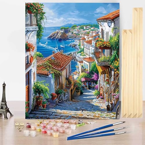 Malen Nach Zahlen Erwachsene Landschaft Malen Nach Zahlen mit Rahmen, Paint by Numbers Stadt Painting by Numbers Bastelset Erwachsene mit 3 Pinseln und Acrylfarbe für Zimmer Deko 100 X 135 CM -j396 Malen Nach Zahlen Erwachsene Landschaft Malen Nach Zahlen mit Rahmen, Paint by Numbers Stadt Painting by Numbers Bastelset Erwachsene mit 3 Pinseln und Acrylfarbe für Zimmer Deko 100 X 135 CM -j396 von HENJGWEG