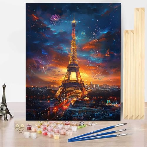 Malen Nach Zahlen Erwachsene Paris Malen Nach Zahlen mit Rahmen, Paint by Numbers Eiffelturm Painting by Numbers Bastelset Erwachsene mit 3 Pinseln und Acrylfarbe für Deko Wohnzimmer 40 X 60 CM -j03D6 Malen Nach Zahlen Erwachsene Paris Malen Nach Zahlen mit Rahmen, Paint by Numbers Eiffelturm Painting by Numbers Bastelset Erwachsene mit 3 Pinseln und Acrylfarbe für Deko Wohnzimmer 40 X 60 CM -j03D6 von HENJGWEG