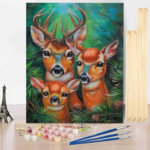 Malen Nach Zahlen Erwachsene Tier Malen Nach Zahlen mit Rahmen, Paint by Numbers Reh Painting by Numbers Bastelset Erwachsene mit 3 Pinseln und Acrylfarbe für Deko Wohnzimmer 40 x 50 cm -j2503G0 Malen Nach Zahlen Erwachsene Tier Malen Nach Zahlen mit Rahmen, Paint by Numbers Reh Painting by Numbers Bastelset Erwachsene mit 3 Pinseln und Acrylfarbe für Deko Wohnzimmer 40 x 50 cm -j2503G0 von HENJGWEG