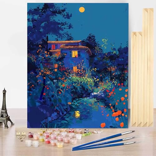 Malen Nach Zahlen Landschaft Malen Nach Zahlen Erwachsene mit Rahmen, Paint by Numbers Haus Paint by Numbers Adult Inklusive 3 Pinsel und Acrylfarbe für Deko Wohnzimmer, Geschenke 40 x 60 cm -j25031I Malen Nach Zahlen Landschaft Malen Nach Zahlen Erwachsene mit Rahmen, Paint by Numbers Haus Paint by Numbers Adult Inklusive 3 Pinsel und Acrylfarbe für Deko Wohnzimmer, Geschenke 40 x 60 cm -j25031I von HENJGWEG