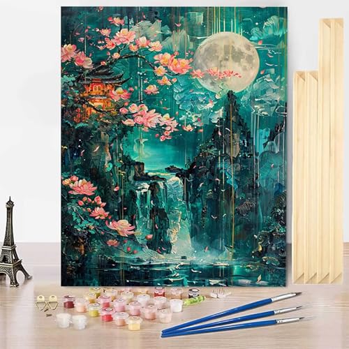 Malen Nach Zahlen Landschaft Malen Nach Zahlen Erwachsene mit Rahmen, Paint by Numbers Kirschblüten Paint by Numbers Adult Inklusive 3 Pinsel und Acrylfarbe für Deko Wohnzimmer 30 x 40 cm -j2503KL Malen Nach Zahlen Landschaft Malen Nach Zahlen Erwachsene mit Rahmen, Paint by Numbers Kirschblüten Paint by Numbers Adult Inklusive 3 Pinsel und Acrylfarbe für Deko Wohnzimmer 30 x 40 cm -j2503KL von HENJGWEG