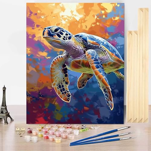 Malen Nach Zahlen Tier Malen Nach Zahlen Erwachsene mit Rahmen, Paint by Numbers Meeresschildkröten Paint by Numbers Adult Inklusive 3 Pinsel und Acrylfarbe für Deko Wohnzimmer 30 x 40 cm -j250362 Malen Nach Zahlen Tier Malen Nach Zahlen Erwachsene mit Rahmen, Paint by Numbers Meeresschildkröten Paint by Numbers Adult Inklusive 3 Pinsel und Acrylfarbe für Deko Wohnzimmer 30 x 40 cm -j250362 von HENJGWEG