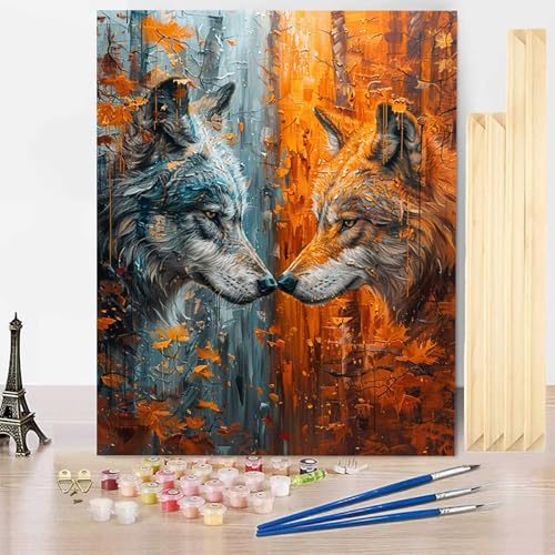 Malen Nach Zahlen Tier Malen Nach Zahlen Erwachsene mit Rahmen, Paint by Numbers Wolf Paint by Numbers Adult Inklusive 3 Pinsel und Acrylfarbe für Deko Wohnzimmer, Geschenke 50 X 65 CM -j250377 Malen Nach Zahlen Tier Malen Nach Zahlen Erwachsene mit Rahmen, Paint by Numbers Wolf Paint by Numbers Adult Inklusive 3 Pinsel und Acrylfarbe für Deko Wohnzimmer, Geschenke 50 X 65 CM -j250377 von HENJGWEG