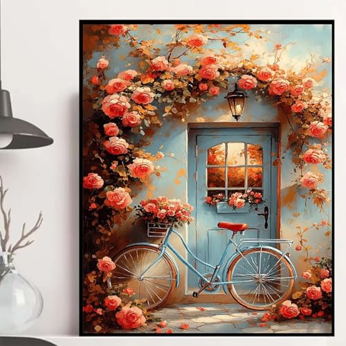 Rose Diamond Painting 50x70cm, Landschaft Diamond Painting Erwachsene Anfänger 5D DIY Runder Vollbohrer Diamanten Malerei Mosaik Bastelset Erwachsene für Zimmer Deko, Geschenke für Frauen -hjw250830 Rose Diamond Painting 50x70cm, Landschaft Diamond Painting Erwachsene Anfänger 5D DIY Runder Vollbohrer Diamanten Malerei Mosaik Bastelset Erwachsene für Zimmer Deko, Geschenke für Frauen -hjw250830 von HENJGWEG