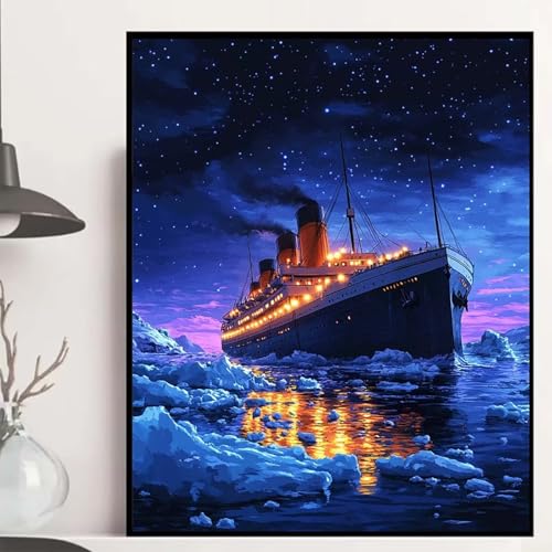 Schiff Diamond Painting 40×50cm, Sternenhimmel Diamond Painting Erwachsene Anfänger 5D DIY Runder Vollbohrer Diamanten Malerei Mosaik Bastelset Erwachsene für Zimmer Deko, Geschenke -hjw250827O5I Schiff Diamond Painting 40×50cm, Sternenhimmel Diamond Painting Erwachsene Anfänger 5D DIY Runder Vollbohrer Diamanten Malerei Mosaik Bastelset Erwachsene für Zimmer Deko, Geschenke -hjw250827O5I von HENJGWEG