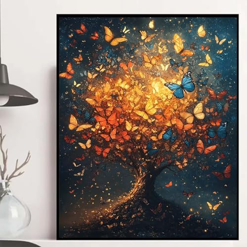 Schmetterling Diamond Painting 135x100cm, Baum Diamond Painting Erwachsene Anfänger 5D DIY Runder Vollbohrer Diamanten Malerei Mosaik Bastelset Erwachsene für Zimmer Deko, Geschenke -hjw25082WS72 Schmetterling Diamond Painting 135x100cm, Baum Diamond Painting Erwachsene Anfänger 5D DIY Runder Vollbohrer Diamanten Malerei Mosaik Bastelset Erwachsene für Zimmer Deko, Geschenke -hjw25082WS72 von HENJGWEG
