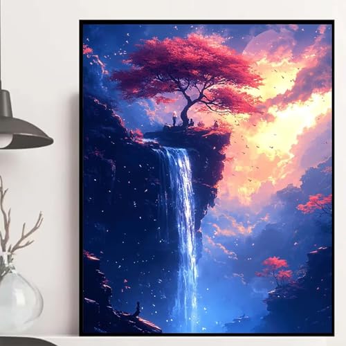 Stürze Diamond Painting 60x80cm, Landschaft Diamond Painting Erwachsene Anfänger 5D DIY Runder Vollbohrer Diamanten Malerei Mosaik Bastelset Erwachsene für Zimmer Deko, Geschenke für Frauen -hjw2508I3 Stürze Diamond Painting 60x80cm, Landschaft Diamond Painting Erwachsene Anfänger 5D DIY Runder Vollbohrer Diamanten Malerei Mosaik Bastelset Erwachsene für Zimmer Deko, Geschenke für Frauen -hjw2508I3 von HENJGWEG
