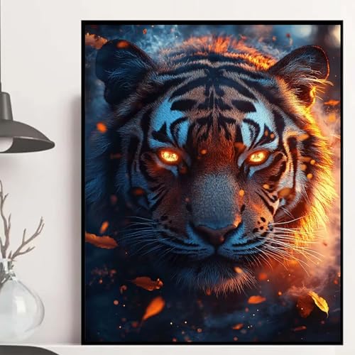 Tiger Diamond Painting 120x90cm, Tier Diamond Painting Erwachsene Anfänger 5D DIY Runder Vollbohrer Diamanten Malerei Mosaik Bastelset Erwachsene für Zimmer Deko, Geschenke für Frauen -hjw2508W6 Tiger Diamond Painting 120x90cm, Tier Diamond Painting Erwachsene Anfänger 5D DIY Runder Vollbohrer Diamanten Malerei Mosaik Bastelset Erwachsene für Zimmer Deko, Geschenke für Frauen -hjw2508W6 von HENJGWEG