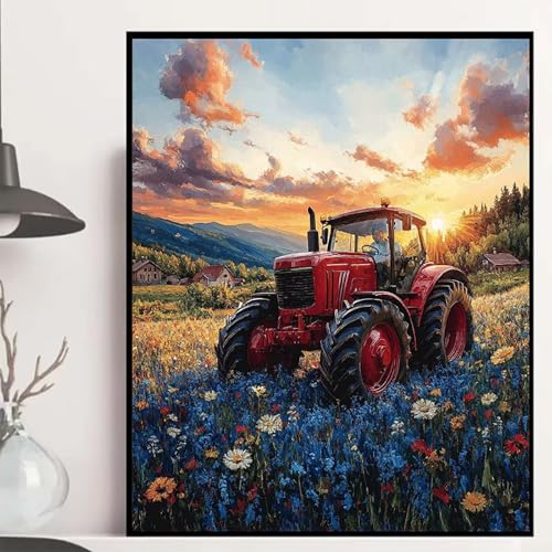 Traktor Diamond Painting 100×135cm, Blumen Diamond Painting Erwachsene Anfänger 5D DIY Runder Vollbohrer Diamanten Malerei Mosaik Bastelset Erwachsene für Zimmer Deko, Geschenke für Frauen -hjw2508X0 Traktor Diamond Painting 100×135cm, Blumen Diamond Painting Erwachsene Anfänger 5D DIY Runder Vollbohrer Diamanten Malerei Mosaik Bastelset Erwachsene für Zimmer Deko, Geschenke für Frauen -hjw2508X0 von HENJGWEG