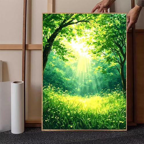 Wald Diamond Painting XXL 30x40cm, Crystal Art Landschaft Diamond Painting Erwachsene 5D DIY Mosaikherstellung Stickerei Kreuzstich Malerei Kits für Zimmer Deko Wohnzimmer, Geschenke -h251D1JW5 Wald Diamond Painting XXL 30x40cm, Crystal Art Landschaft Diamond Painting Erwachsene 5D DIY Mosaikherstellung Stickerei Kreuzstich Malerei Kits für Zimmer Deko Wohnzimmer, Geschenke -h251D1JW5 von HENJGWEG