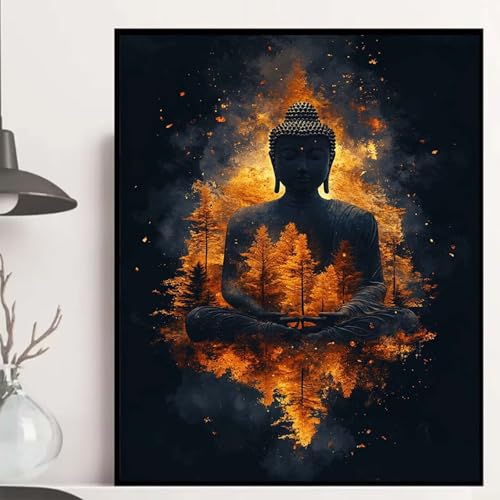 Zen Diamond Painting 90×120cm, Wald Diamond Painting Erwachsene Anfänger 5D DIY Runder Vollbohrer Diamanten Malerei Mosaik Bastelset Erwachsene für Zimmer Deko, Geschenke für Frauen -hjw25087HJSY Zen Diamond Painting 90×120cm, Wald Diamond Painting Erwachsene Anfänger 5D DIY Runder Vollbohrer Diamanten Malerei Mosaik Bastelset Erwachsene für Zimmer Deko, Geschenke für Frauen -hjw25087HJSY von HENJGWEG
