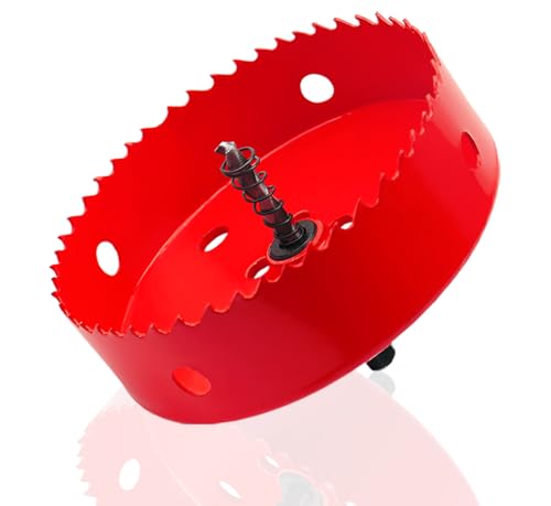 Bi-Metall Lochsäge 160MM Universal Lochbohrer HSS M42 Lochkreissäge mit Dreiecksschaft für Holz PVC Aluminium Rostfreiem Metall Bi-Metall Lochsäge 160MM Universal Lochbohrer HSS M42 Lochkreissäge mit Dreiecksschaft für Holz PVC Aluminium Rostfreiem Metall von HENYQANN