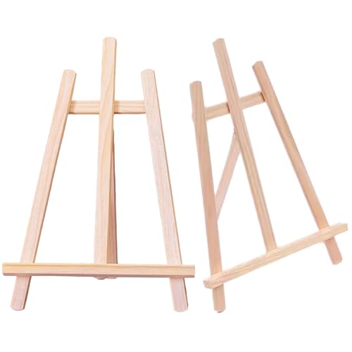 HEOUCH 2 Stück Tischstaffelei, Dreieckige Staffelei Holz, Staffelei Kinder, Faltbare Staffeleien, Mini Staffelei zum Malen, Party Staffeleien, Kinder Kunst y Handwerk Handyhalter HEOUCH 2 Stück Tischstaffelei, Dreieckige Staffelei Holz, Staffelei Kinder, Faltbare Staffeleien, Mini Staffelei zum Malen, Party Staffeleien, Kinder Kunst y Handwerk Handyhalter von HEOUCH