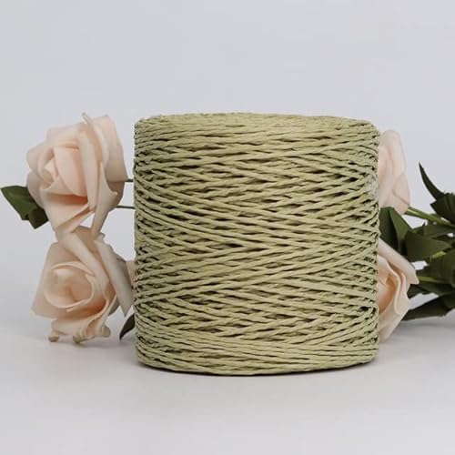 100 g Raffia-Garn, Kintting-Papierstrohgarn zum Häkeln von Mützen, ausgefallenem Garn, Blumenverpackung, Sommer, handgefertigtes Material 100 g Raffia-Garn, Kintting-Papierstrohgarn zum Häkeln von Mützen, ausgefallenem Garn, Blumenverpackung, Sommer, handgefertigtes Material von HERASU