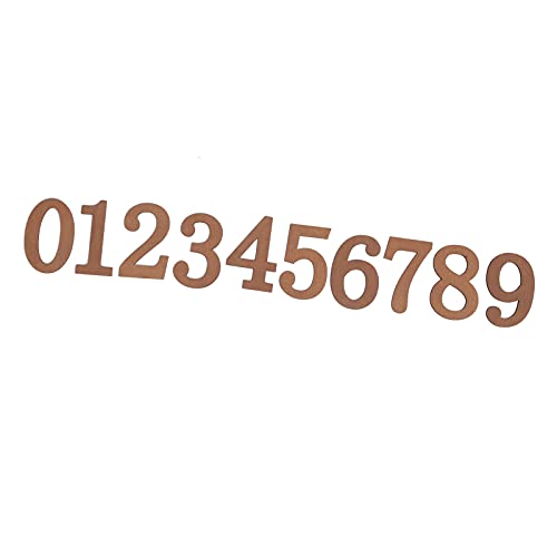 10 PCS Wooden Numbers, Unpainted Calendar Numbers Wood Craft Supplies Small Wood Scrapbooking Crafts for Homemade Arts Project von HERCHR