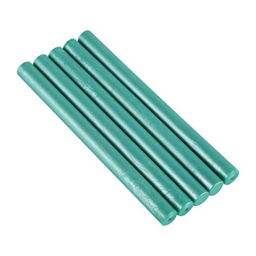 10 Stück Wachs-Sticks, Wachssiegelsticks für Wachssiegel, Siegelstempel, Wachssiegel für Hochzeitseinladungen, Buchstaben, Envelope, Karten und Bastelarbeiten (grün) von HERCHR