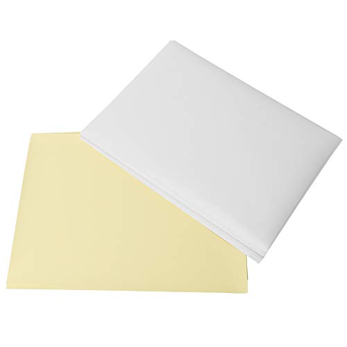 100 Etiketten, Paket von 100 Blättern A4 Steker Papier druckbare Kleberkleber Drucker Vollkennzeichnungspapier selbstadhäsive Blätter für Tintenstrahldrucker 100 Etiketten, Paket von 100 Blättern A4 Steker Papier druckbare Kleberkleber Drucker Vollkennzeichnungspapier selbstadhäsive Blätter für Tintenstrahldrucker von HERCHR