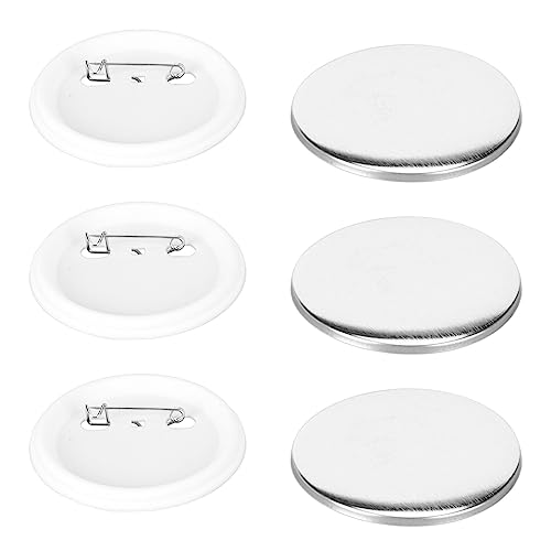 100 -Sets leerer Taste Abzeichen für die Taste -Herstellung, DIY -Runde Abzeichen Drücken Sie Nachfüllhersteller -Versorgung (58 mm) von HERCHR