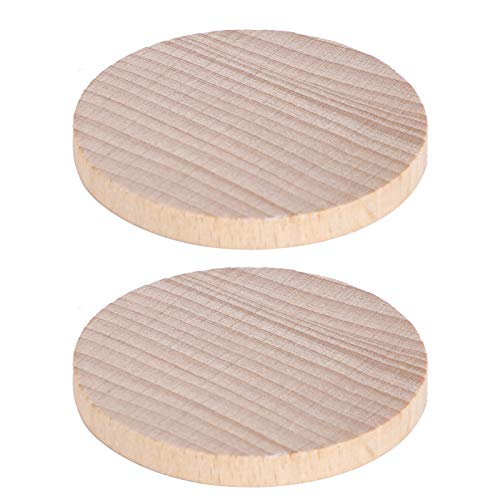 100 Stück Buche Holz Runde Stücke, 50mm Unvollendete Holzkreise Runde Scheiben, Runde Holzscheiben Zum Basteln Und Bemalen Holz Streudeko Streuteile Baumscheiben, Naturholzscheiben DIY Holzanhänger 100 Stück Buche Holz Runde Stücke, 50mm Unvollendete Holzkreise Runde Scheiben, Runde Holzscheiben Zum Basteln Und Bemalen Holz Streudeko Streuteile Baumscheiben, Naturholzscheiben DIY Holzanhänger von HERCHR
